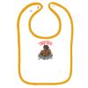 Infant Contrast Trim Terry Bib Thumbnail